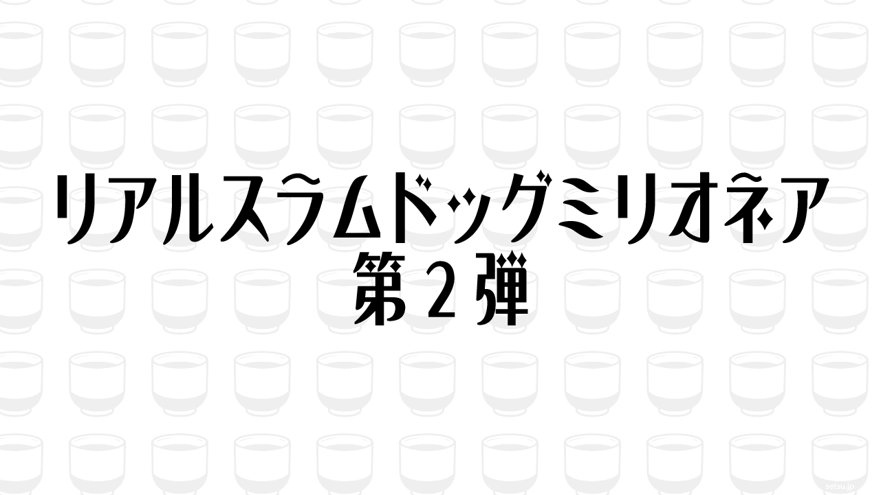 リアルスラムドッグミリオネア 第2弾