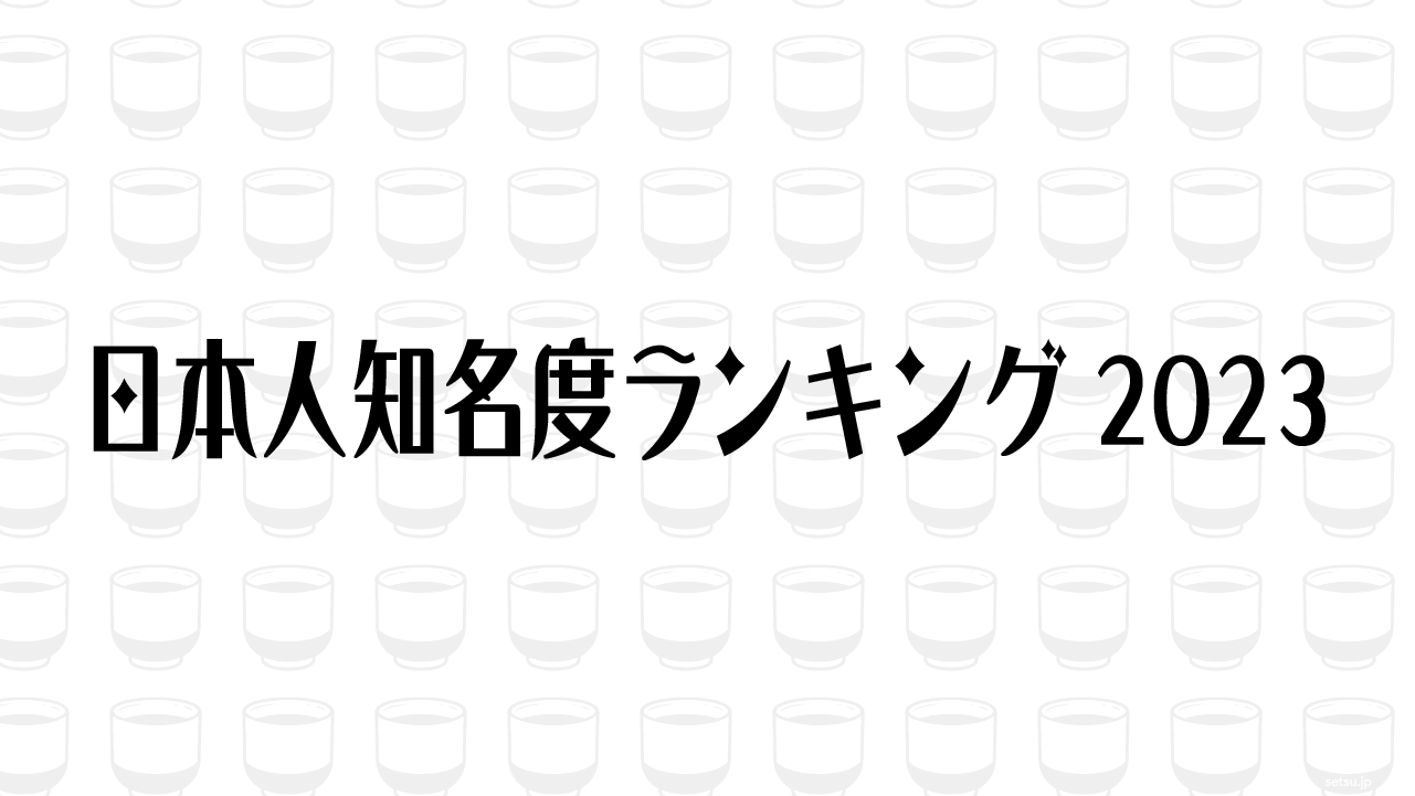 日本人知名度ランキング2023