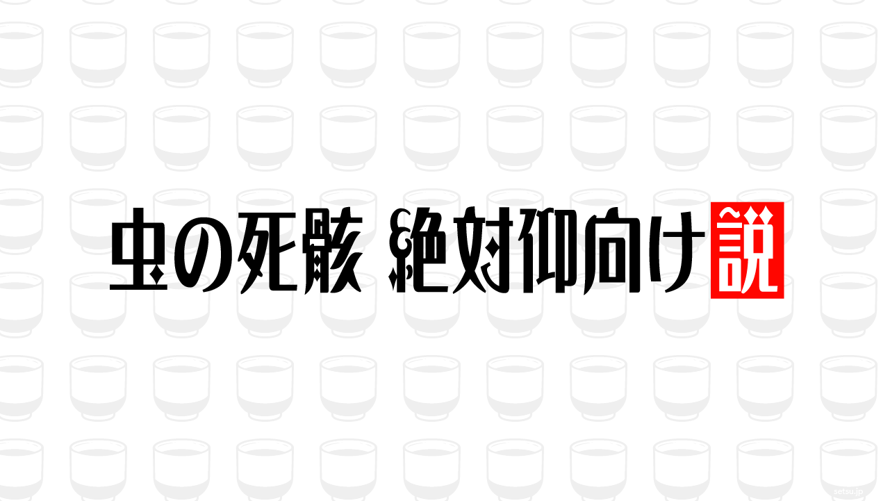 虫の死骸 絶対仰向け説